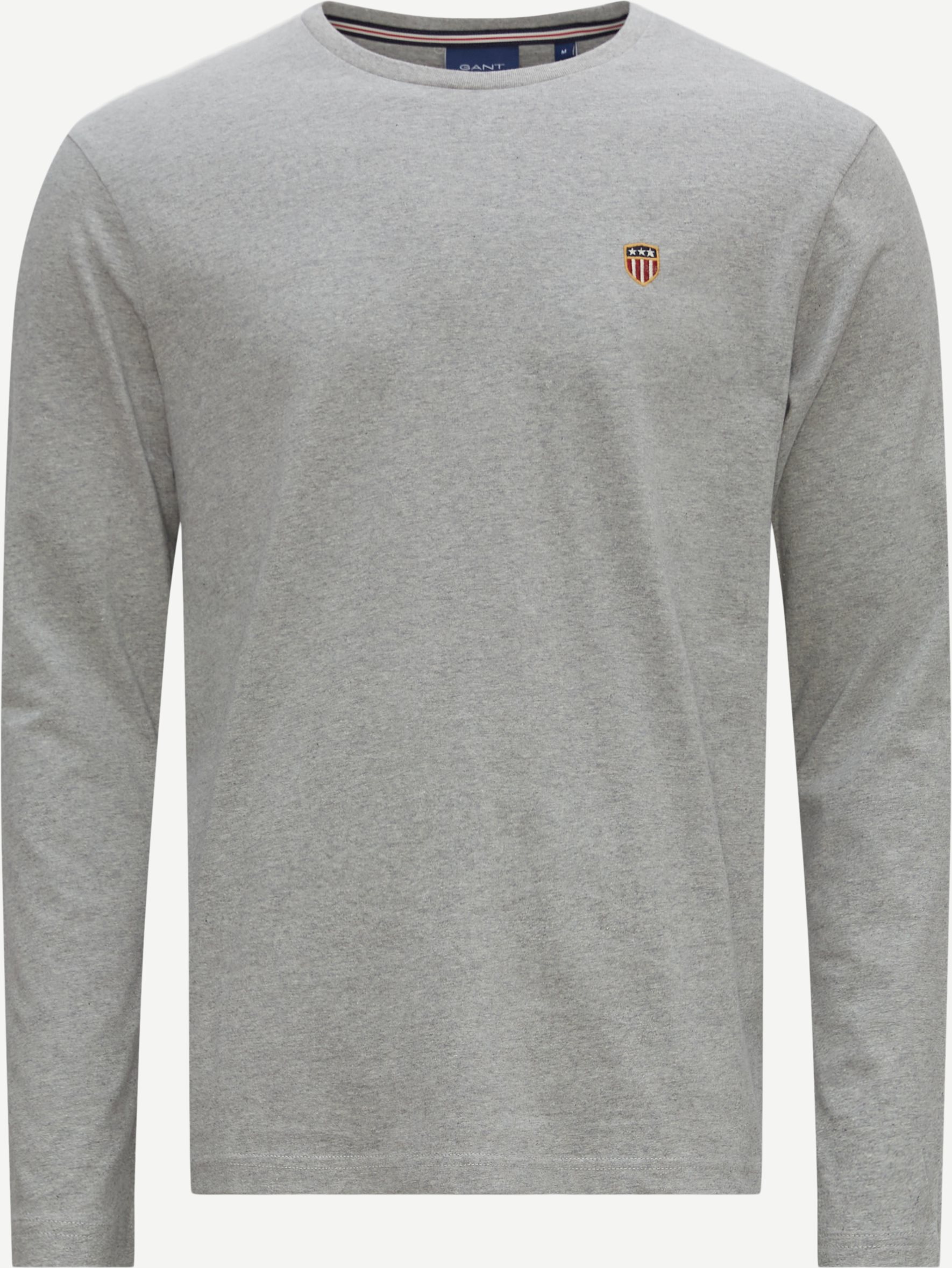 Gant T-shirts D1 BANNER SHIELD LS T-SHIRT 2004044 Grey